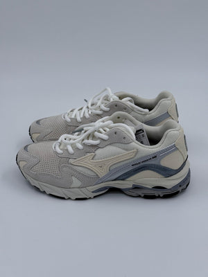 Mizuno Wave Rider 10 Unisex Sneaker - Weiß / Beige / Silber - 36.5 - MOSTWANTED24