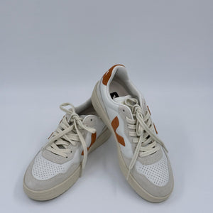 Veja Sneaker V - 90 - Weiß - Orange - 39 - MOSTWANTED24
