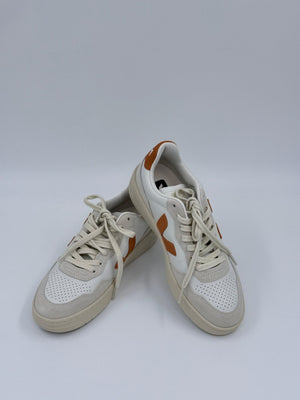 Veja Sneaker V - 90 - Weiß - Orange - 39 - MOSTWANTED24