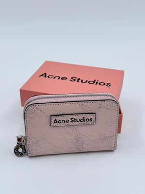 Acne Studios Acite Crackle Wallet - Pastelrosa - MOSTWANTED24