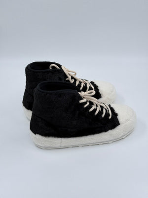 Marni High - Top - Sneakers mit Faux Fur - Schwarz - 44 - MOSTWANTED24
