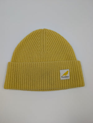 J.W. Anderson Strickmütze mit Logo - Patch - Gelb - Onesize - MOSTWANTED24