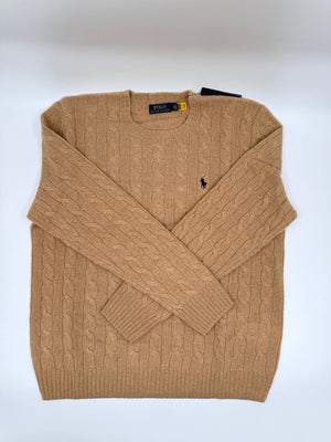 Polo Ralph Lauren Herren - Pullover mit Polo Logo - Beige - L - MOSTWANTED24