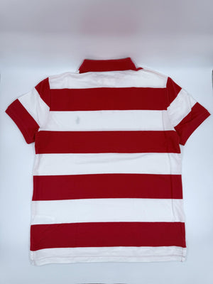 Ralph Lauren Slim Fit Polohemd mit Streifen für Herren - Rot - Weiß - M - MOSTWANTED24