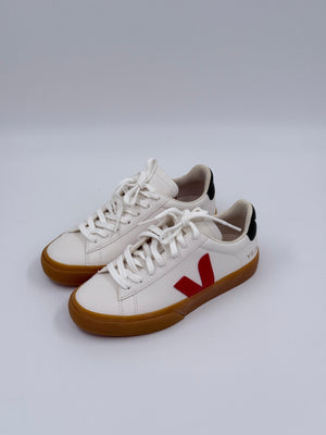 Veja Campo Damenschuh - Weiß - Rot - 37 - MOSTWANTED24