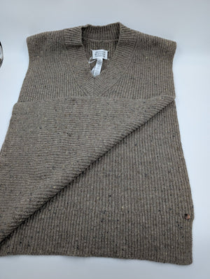 MAISON MARGIELA Damen - Strickweste aus Kaschmir - Wollmischung - Braun - S - MOSTWANTED24