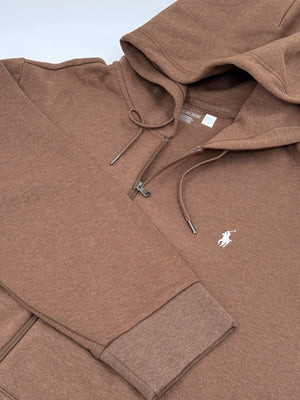 POLO RALPH LAUREN Herren Double - Knit Full - Zip Sweatjacke - Zederheide - XXL - MOSTWANTED24