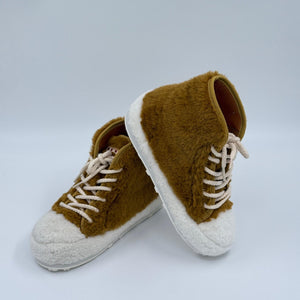 Marni Tan & White Teddy Tennis Sneakers - Weiß - Beige - 37 - MOSTWANTED24