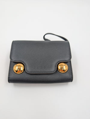 Marni gefaltetes Trunkaroo Portemonnaie - Schwarz - MOSTWANTED24