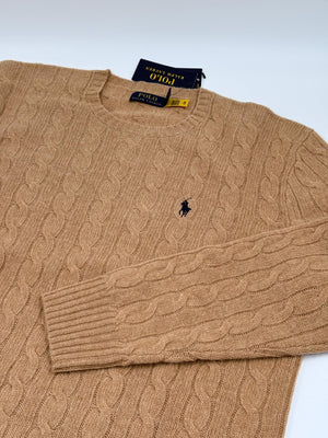 Polo Ralph Lauren Herren - Pullover mit Polo Logo - Beige - L - MOSTWANTED24