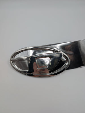 Diesel Gürtel mit Diesel - Logo - Silber - 70cm - MOSTWANTED24