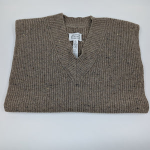 MAISON MARGIELA Damen - Strickweste aus Kaschmir - Wollmischung - Braun - S - MOSTWANTED24