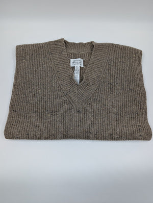 MAISON MARGIELA Damen - Strickweste aus Kaschmir - Wollmischung - Braun - S - MOSTWANTED24