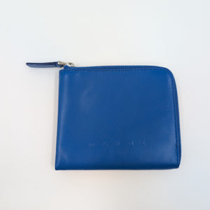 Marni Runde Reißverschlussbrieftasche - Blau - MOSTWANTED24