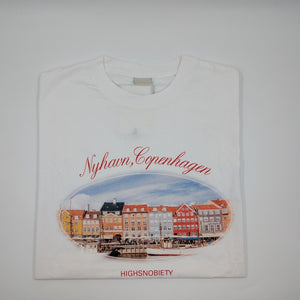 Highsnobiety x Gatezero T-Shirt Nyhavn Copenhagen - Weiß - XL - MOSTWANTED24