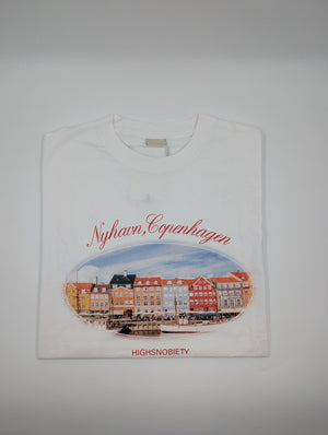 Highsnobiety x Gatezero T-Shirt Nyhavn Copenhagen - Weiß - XL - MOSTWANTED24