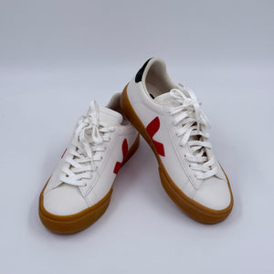 Veja Campo Damenschuh - Weiß - Rot - 37 - MOSTWANTED24