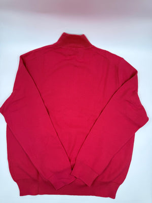 Ralph Lauren Zip Polo Sweater - Rot - L - MOSTWANTED24